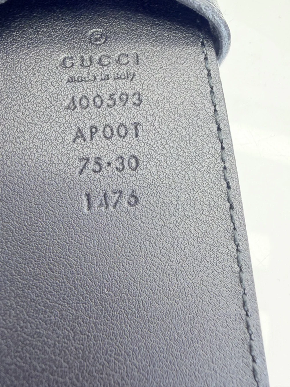 Gucci 2015 Re Edition Wide Leather Belt Gg Double Marmont Black 400593 75/30